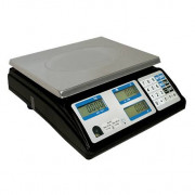 Balance poids-prix avec double écran LCD - Pesée 15 kg max.