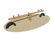 Balançoire à bascule 4 places