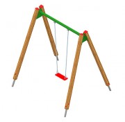 Balançoire en acier ou en bois pour enfants