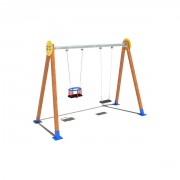 Balançoire en bois traité