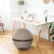 Ballon siège bureau - Ø 55 cm ou 65 cm - en tissu velours côtelé