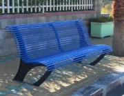 Banc en acier design ergonomique - 2000 mm