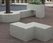 Banc béton de ville tetris Z