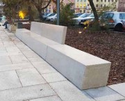 Banc béton rectangulaire