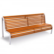Banc bois pour espace urbain