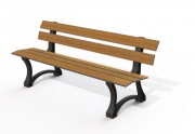 Banc en bois stratifié 5 lattes