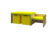 Banc d'accueil mixte crèche