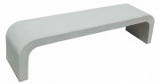 Banc d’extérieur en béton - 184 x 45 x H.45 cm