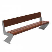 Banc d'extérieur en bois L 2016 mm