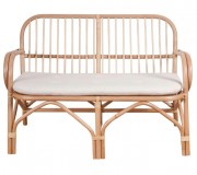 Banc de bar en rotin naturel