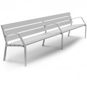 Banc de jardin en aluminium
