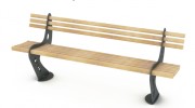 Banc en bois à fixer