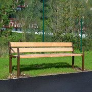 Banc exterieur avec accoudoirs