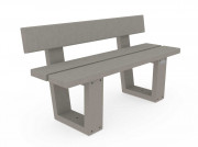 Banc plastique recyclé pour enfants - L.1200 mm x H.assise 380 mm