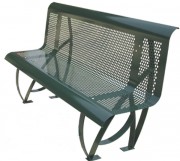 Banc public acier avec assise inclinée - L 2000 mm