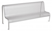 Banc public acier galvanisé tôle perforée - L 2090 mm
