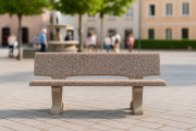 Banc public en béton armé - Dimension : 175 x 40 x 75 cm
