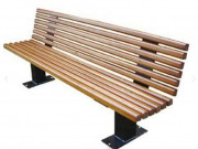 Banc public en bois - Capacité 3-4 personnes - Longueur 1800 mm - Avec ou sans dossier