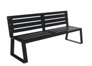 Banc en acier - Ajouré - 3 places - L.1800 x P.600 x H.805 mm - Coloris au choix