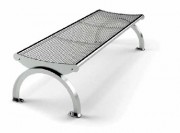 Banc public en pied cintré