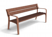 Banc public en plastique recyclé 1800mm