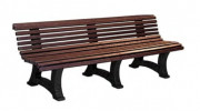 Banc public en plastique recyclé 200cm
