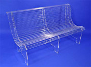 Banc en plexiglas - Longueur 1m50 - Assise 35 cm