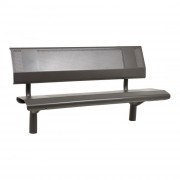 Banc public en acier perforée - L.1480 mm ou 1800 mm - A sceller