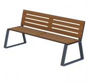 Banc public urbain ajouré