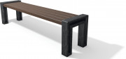Banc sans dossier en plastique recyclé - L.1650 mm ou 1950 mm - H.480 mm