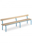 Banc scolaire bois avec dossier