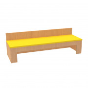 Banc simple avec dossier pour crèche