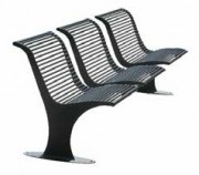 Banc d'extérieur métallique avec assises individuelles - 1816 mm