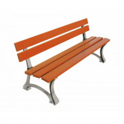Banc urbain 5 lames en bois