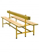 Banc vestiaire avec dossier