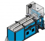 Banderoleuse avec convoyeur à doigts