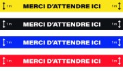 Marquage au sol adhésif de distanciation covid-19