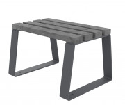 Banquette sans dossier en plastique recyclé - 1 place - L.700 x P.535x H.410 mm