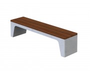 Banquette extérieure en béton