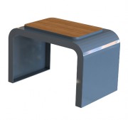 Banquette individuelle avec piétement plein 700 mm