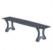 Banquette métal ajouré