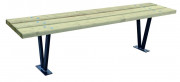 Banquette publique en bois - Longueur : 1800 mm - Pieds en acier