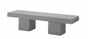 Banquette urbaine en béton - L.1900 mm - Assise : 470 mm