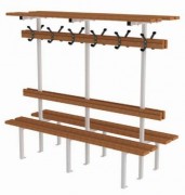 Banquettes centrales avec porte patères