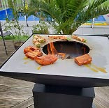 Barbecue brasero sur mesure - en acier, inox, ou alu - design personnalisé