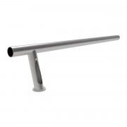 Barre de protection en inox - Tube avec pieds - Ø 40 mm - Longueur: de 1 à 3 m