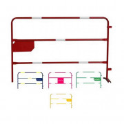 Barrière de chantier acier - L x H : 1500 x 1000 mm -  Diam. tube : 25 mm ou 28 mm