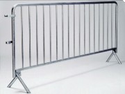 Barrière de police 18 barreaux - acier galvanisé - L.2500 mm