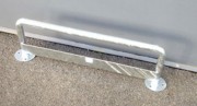 Barrière de protection galvanisée - Dim. hors tout : 1058 x 320 mm - ø tube 40 mm