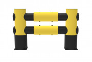Barrière de rayonnage flexible - Matière : polyéthylène - Platine 225 x 225 mm - Tube-Ø 160 mm
